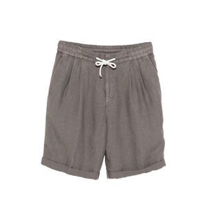 Brunello Cucinelli Men Linen Bermuda Shorts